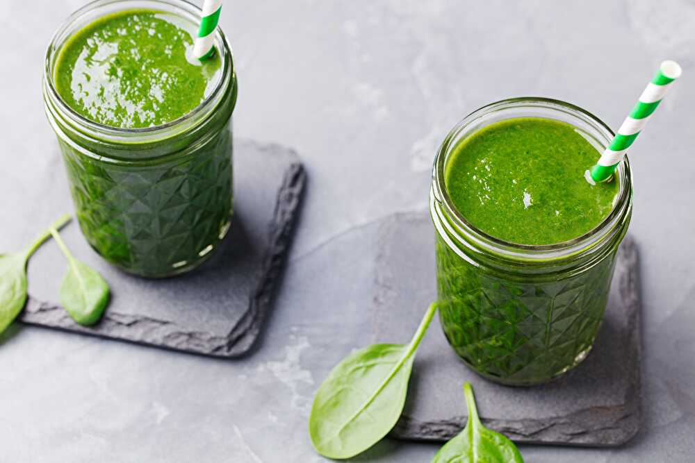 image Green Smoothie aux Epinards