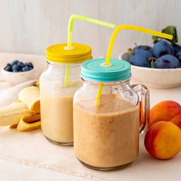 image Smoothie Banane et Nectarine Jaune