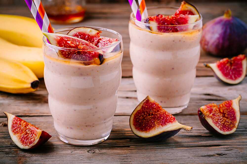 image Smoothie Banane Figue et Vanille