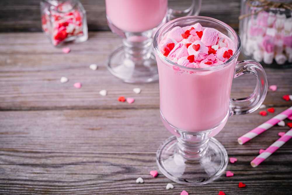 image Smoothie Chamallows et Rose