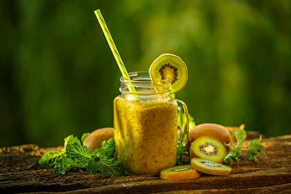 Smoothie Kiwi banane ananas