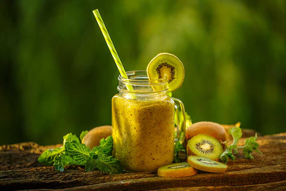 image Smoothie Kiwi banane ananas