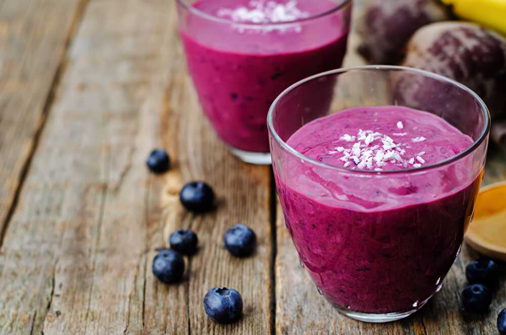 image Smoothie Myrtilles sauvages et Coco