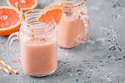 Smoothie Pamplemousse Orange Pêche et Pomme