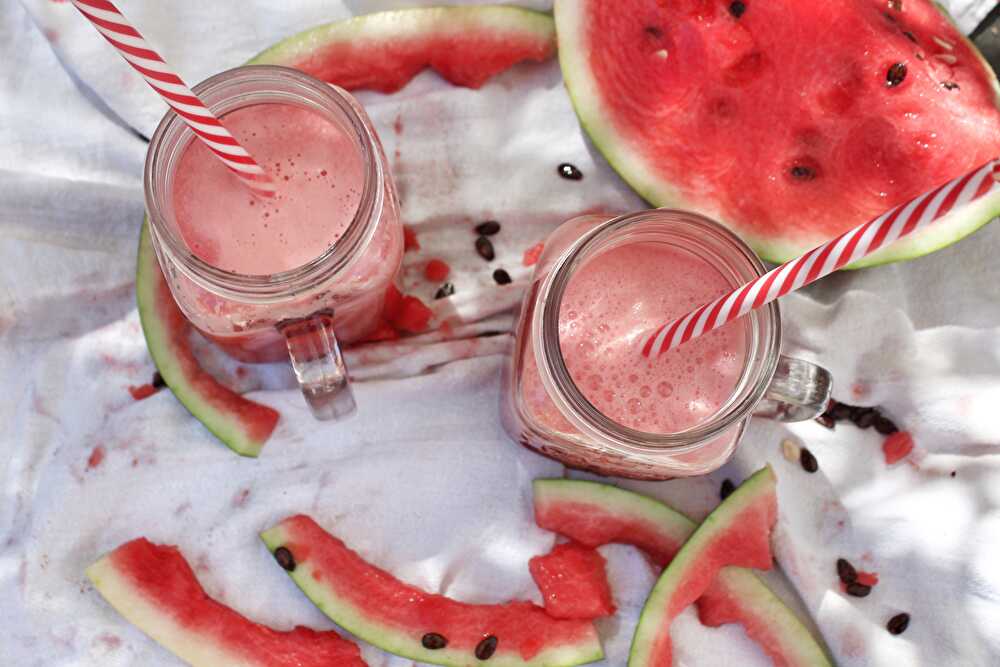 image Smoothie Pastèque, Fraise et Orgeat