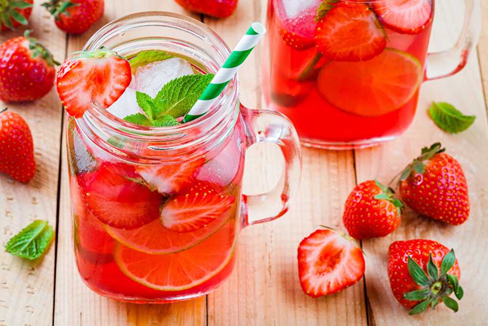 image Limonade fraise et menthe