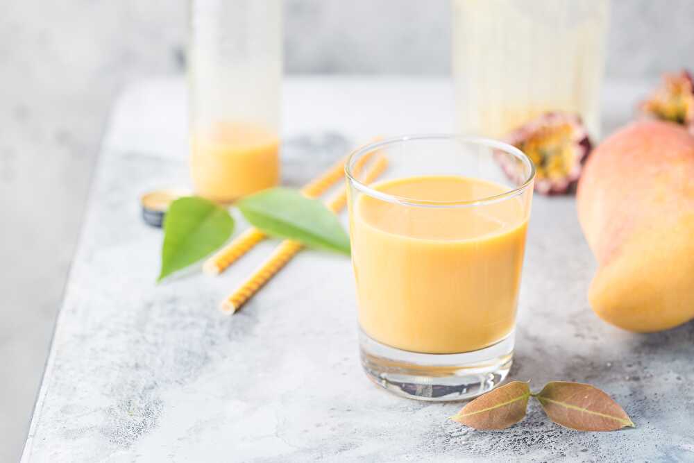 image Smoothie Mangue Poire et Fruits de la Passion