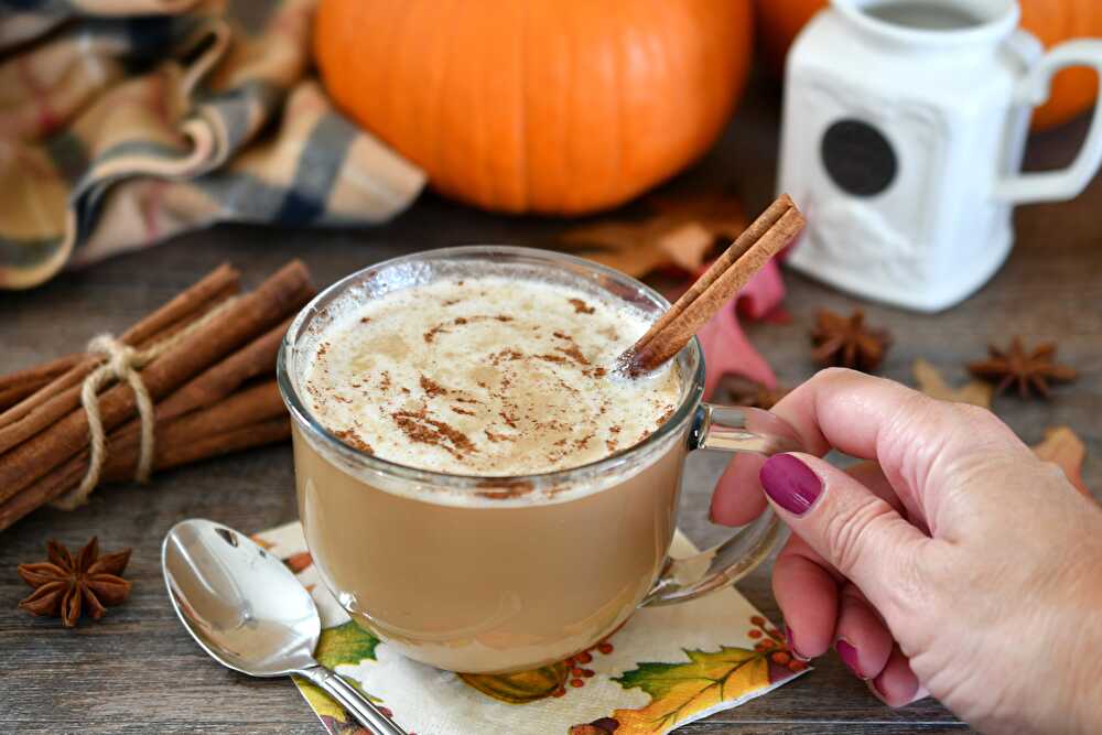 image Latté citrouille à la cannelle