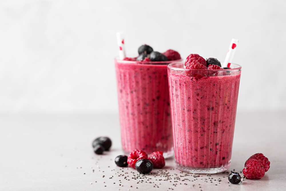 image Smoothie Fruits Rouges et Vanille