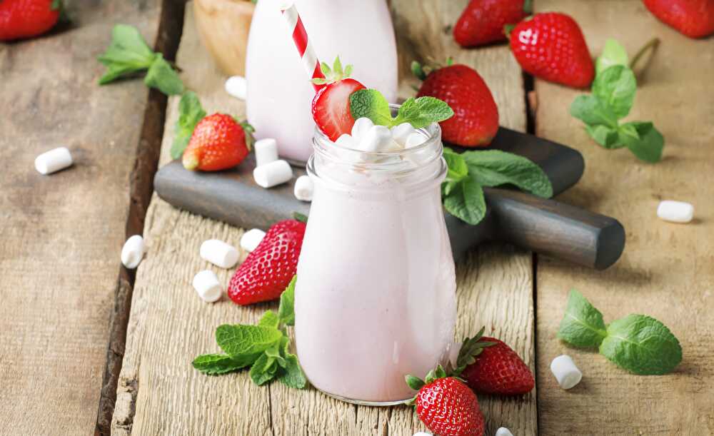 image Smoothie gourmand aux Fraises