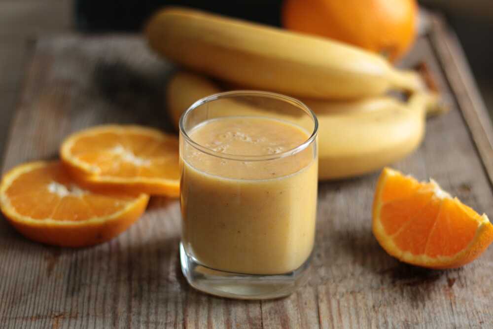 image Smoothie Orange banane miel