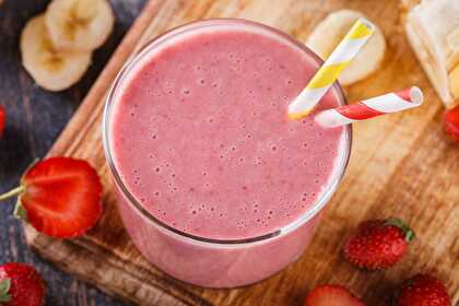 Smoothie Pomme Banane et Fraise