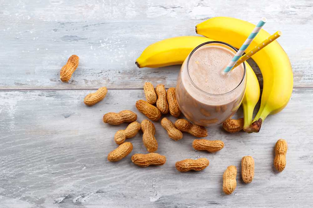 image Smoothie Banane Choco Cacahuète