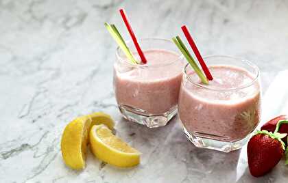 Smoothie Fraise Orange et Citron