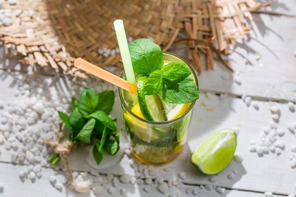 Recette Jus de citron et de menthe