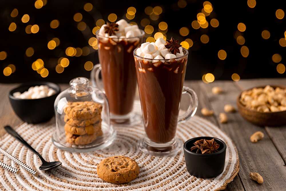 Chocolat chaud de Noël au chamallow