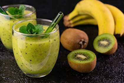 Smoothie Banane Kiwi Citronné