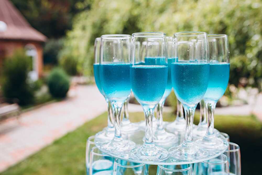 image Blue champagne