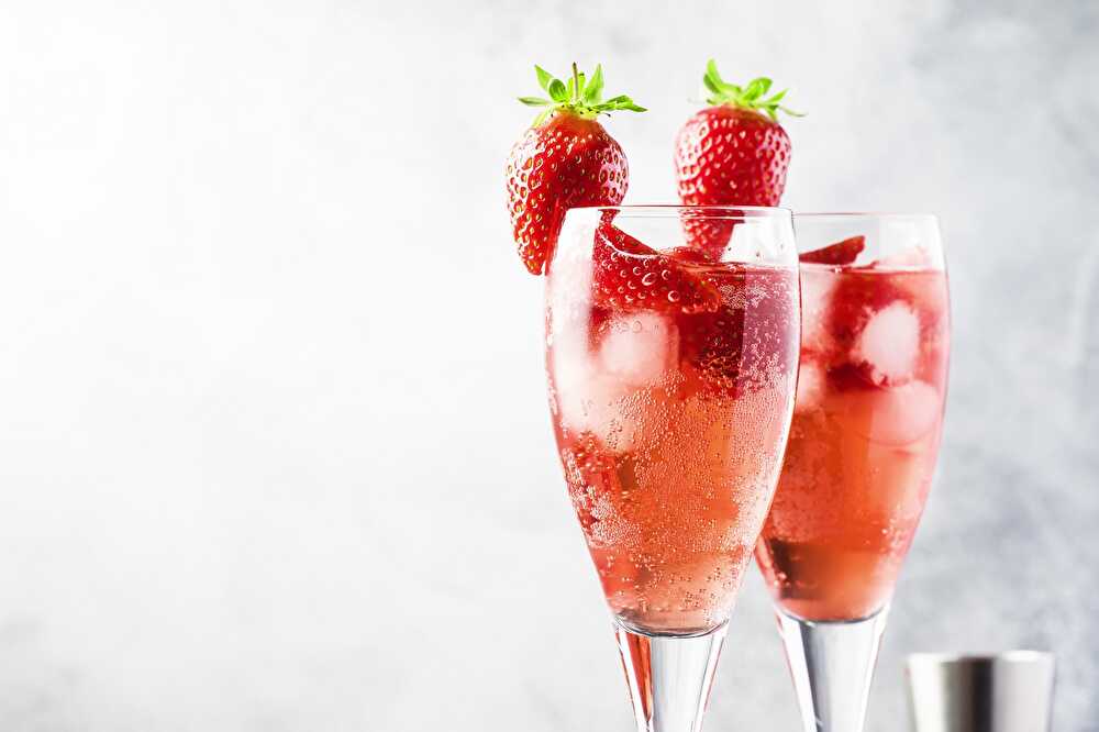 image Champagne fraise
