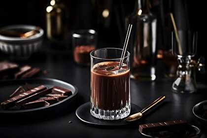 Recette - Chocolat chaud (guimauves, sirop de noisette, chantilly)