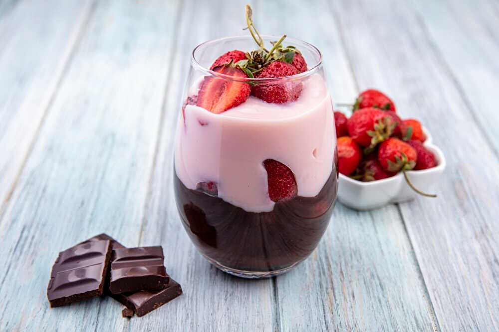 image Duo Harmonieux de Milkshake : Fraise et Chocolat