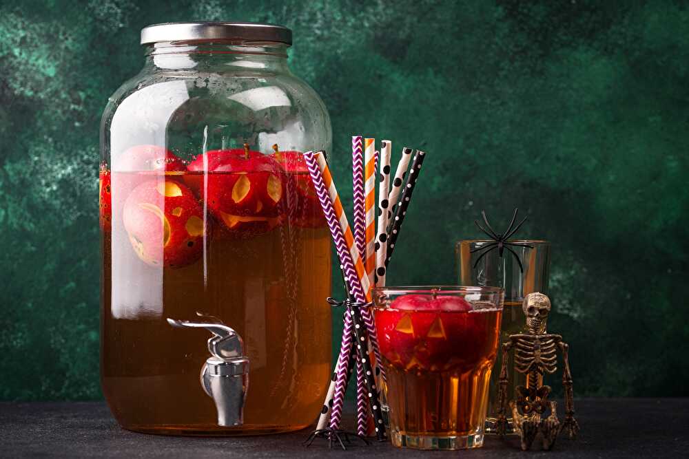 image Cocktail sans alcool Fantôme d'Halloween : Douceur Pomme-Limone