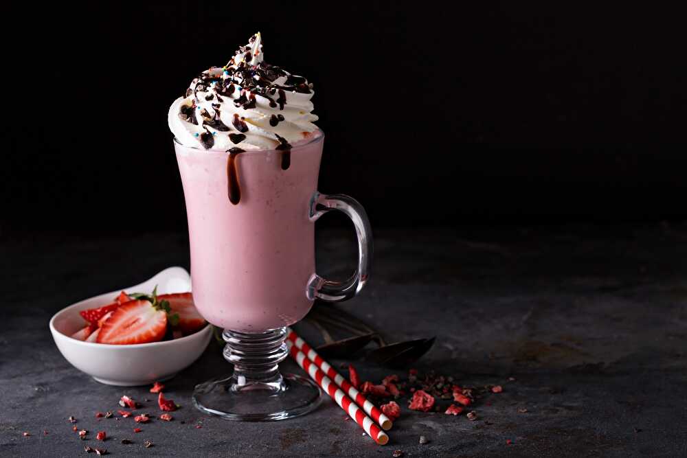 image Milkshake Douceur : Fraise et Chocolat Blanc