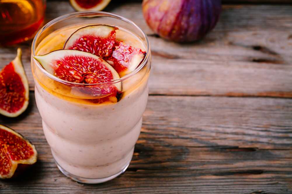 image Smoothie matinal aux figues et au miel