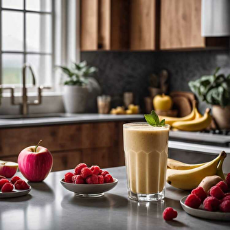 Smoothie Énergisant au Thé Vert et Fruits