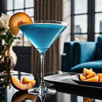 Cocktail Azur à la Pêche