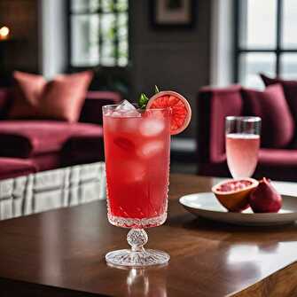 Cocktail Cranberry-Goyave Sans Alcool