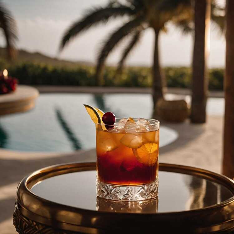 image Cocktail Scotch et Fruits Tropicaux