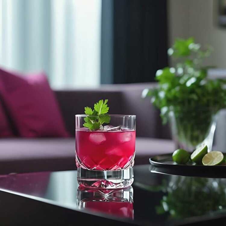 image Cocktail Exotique Sans Alcool à la Goyave et Framboise