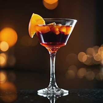 Cocktail Vodka et Mûre en Éclat d'Orange