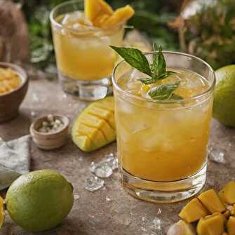 Cocktail Exotique Mangue et Curcuma