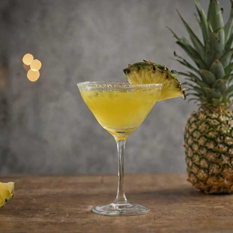 image Cocktail Tequila-Ananas à la Coriandre