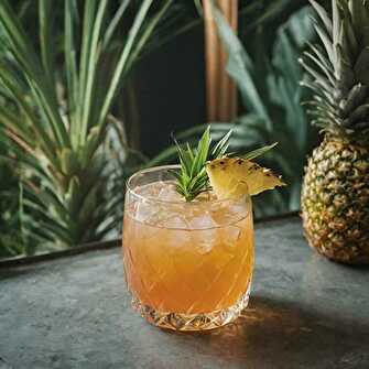 Cocktail Tropical au Gin et à la Liqueur de Sureau